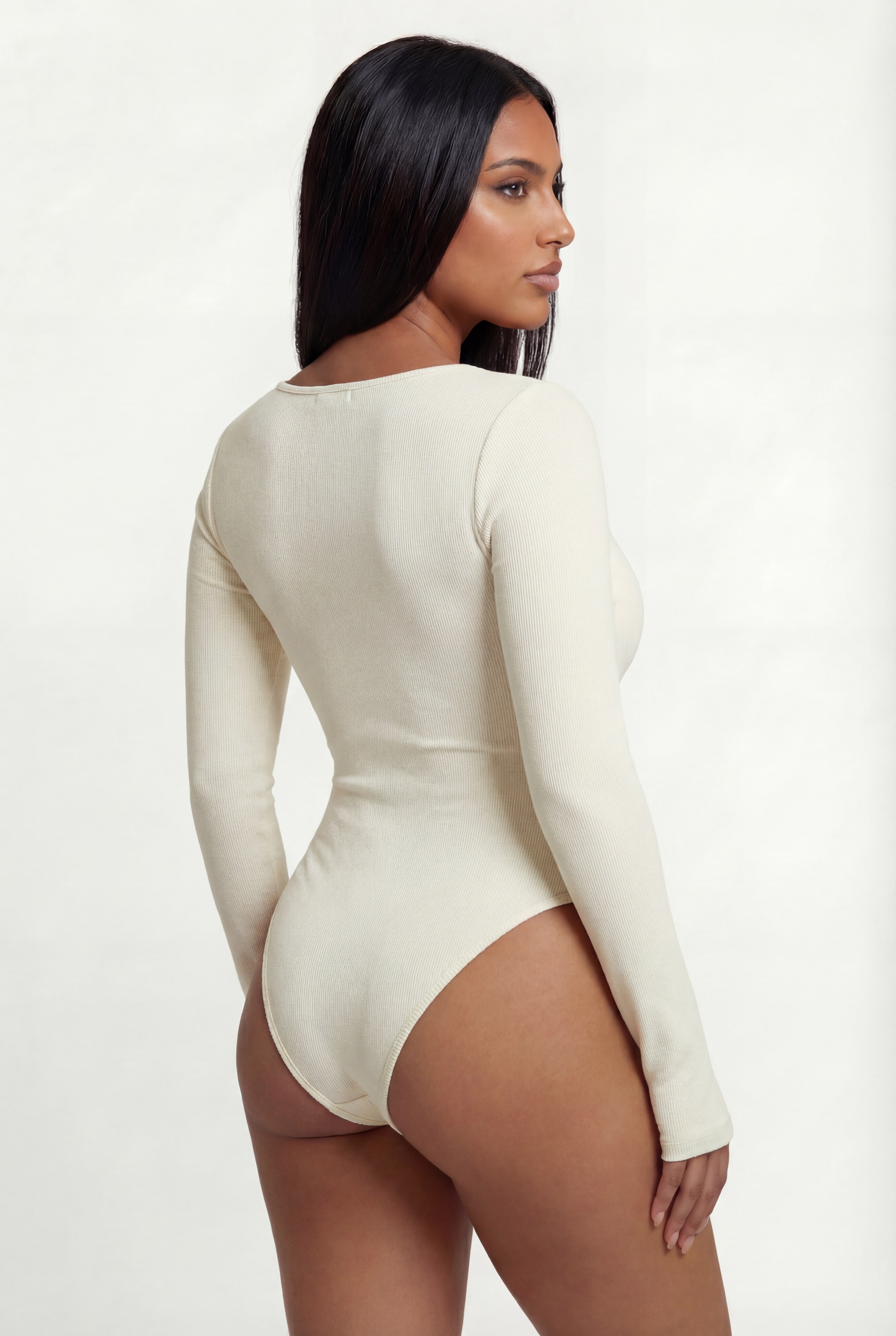 Body sculptant manches longues – Style élégant